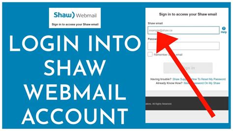 Shaw Email Login Problems