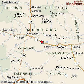 Shawmut Montana Map