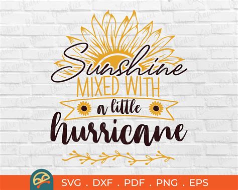 Free Sunshine Mixed with a Little Hurricane SVG, PNG, EPS DXF File