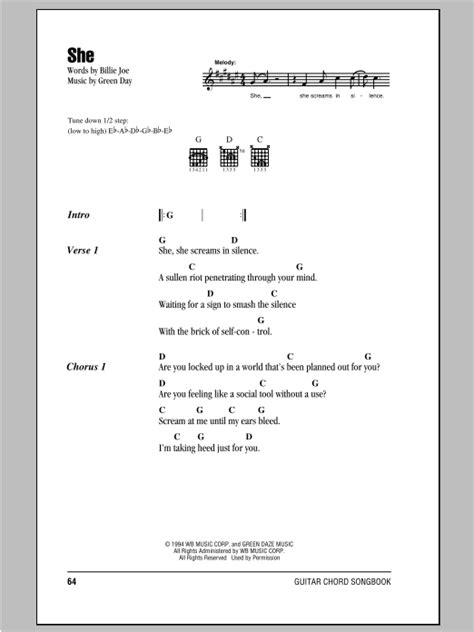 She Green Day Lyrics Español Link Pico