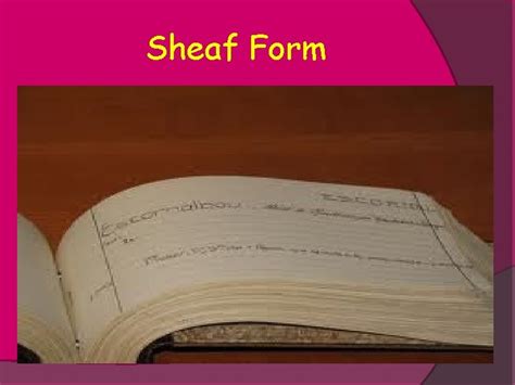 Sheaf Form Definition
