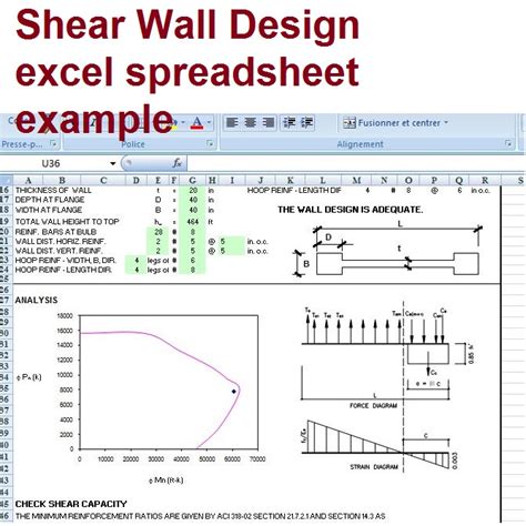 Shear Wall Design Excel Sheet