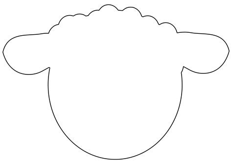 Sheep Head Template Printable