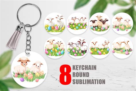 Sheep Tags Keychain