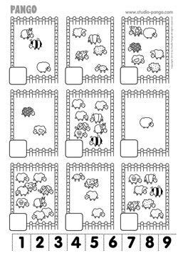 Sheeps Kindergarten Math Sheets Printable