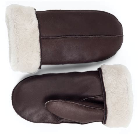 sheepskin mittens for men uk