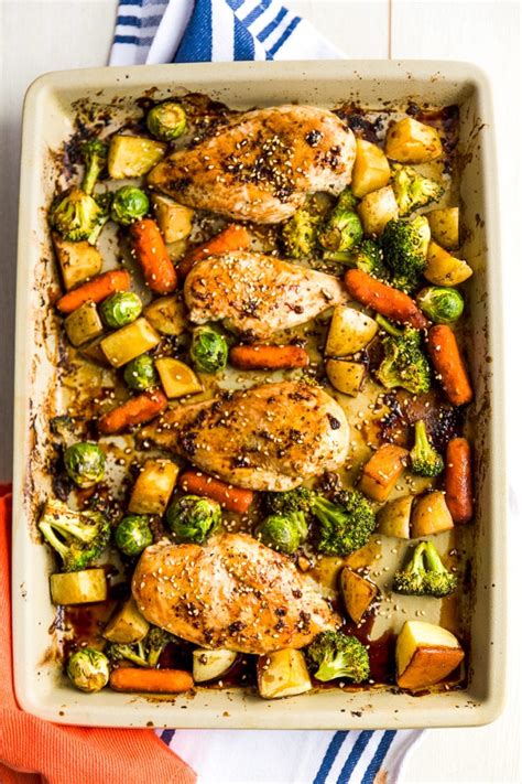 One Sheet Pan Teriyaki Chicken with Vegetables The Recipe Critic