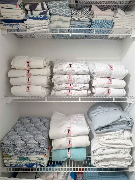 Sheet Closet Organization