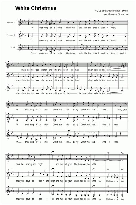 sheet music for carols