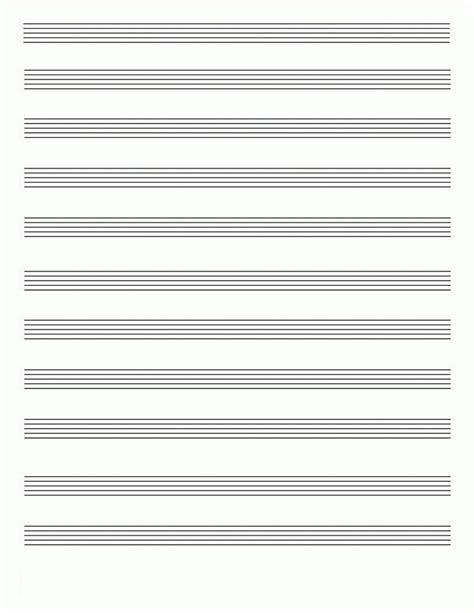 Sheet Music Notation Paper