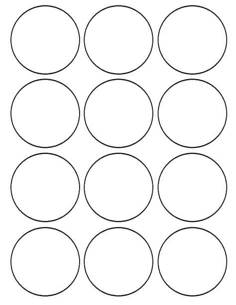 sheet of round labels