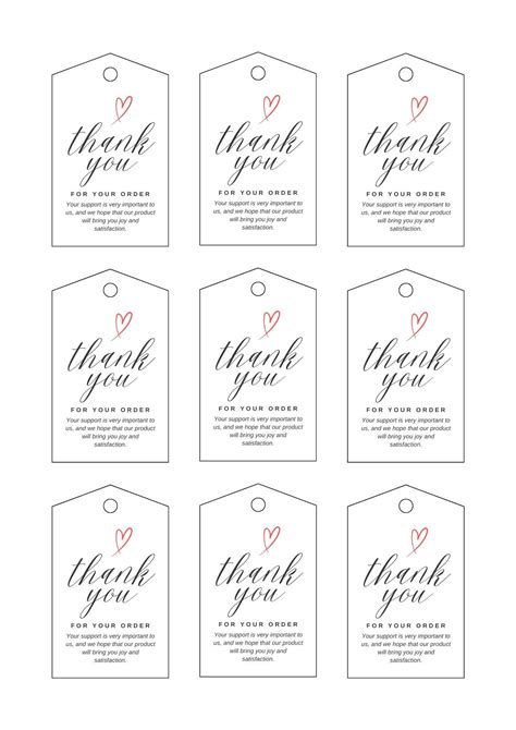 Sheet Of Tag Image Printable