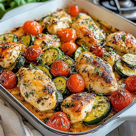 Sheet Pan Chicken Zucchini