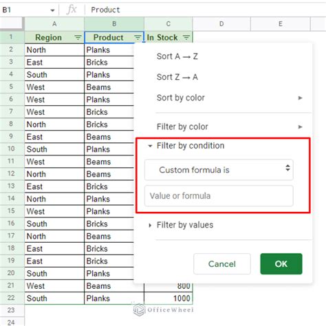 Sheets Filter By Multiple Conditions
