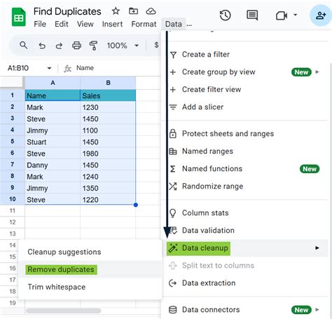 Sheets Find Duplicates In One Column