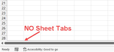 Sheets Not Showing In Excel