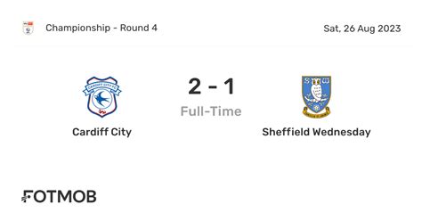 sheffield wednesday v cardiff h2h