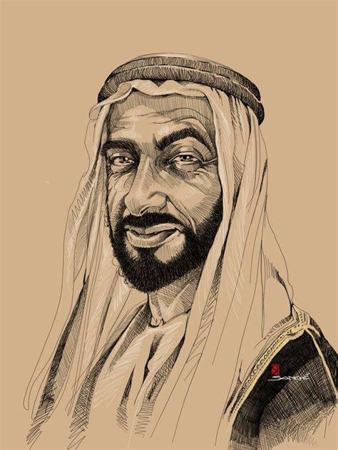 sheikh mohamed bin zayed drawing