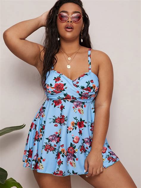 shein plus size swimming suits