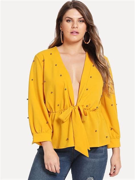 Shein Plus Size Work Tops