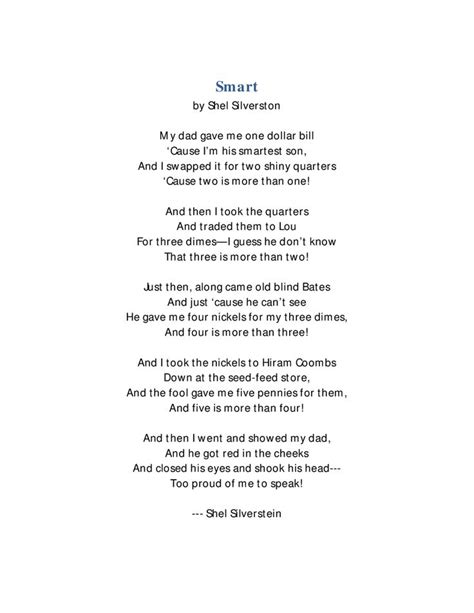 Shel Silverstein Smart Printable