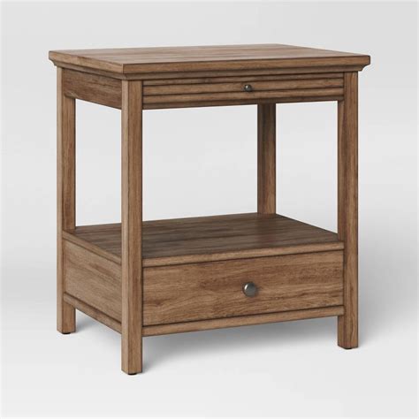 Shelburne Nightstand With Drawer And Pull Out Shelf - Threshold