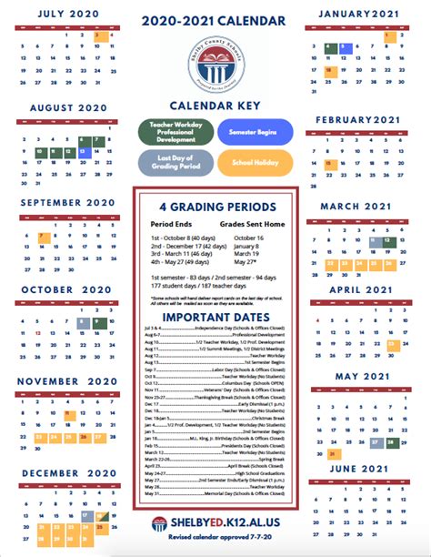 Shelby County Schools Alabama Calendar