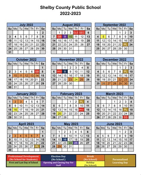Shelby County Schools Calendar 24-25