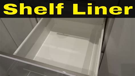 Shelf Liner Installation