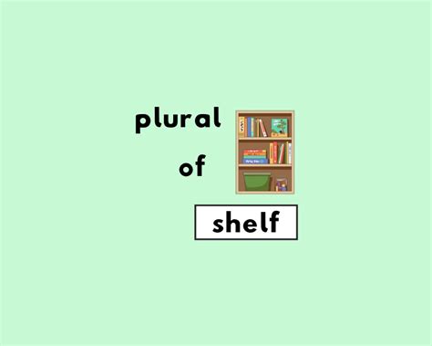 Shelf Plural Meaning