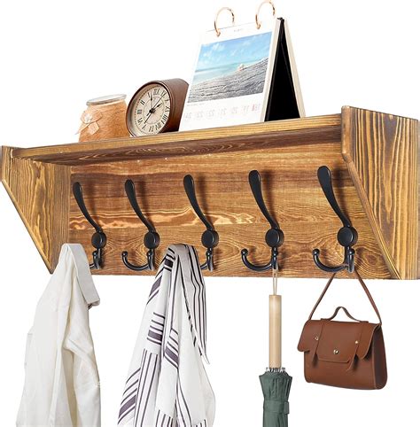 Shelf With Coat Hooks Underneath