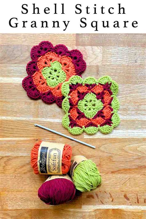 Shell Granny Square Pattern Free