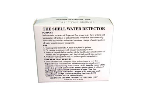 Shell Water Detector Hs Code