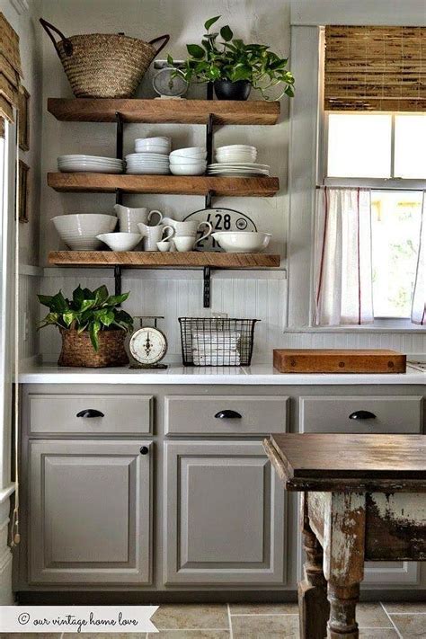 Shelves For Rustic Kitchen