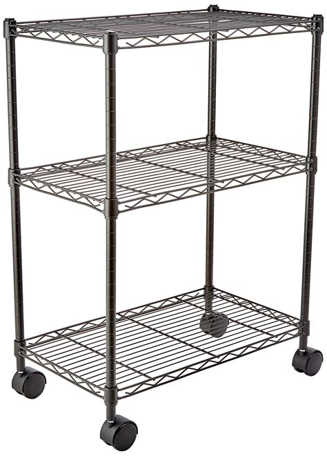 shelving units with wheeled casters