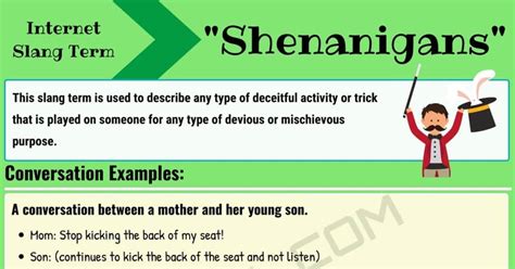 shenanigans definition synonyms