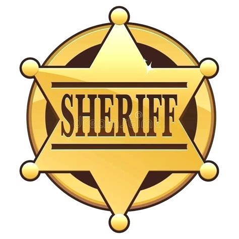 sheriff badge clipart free