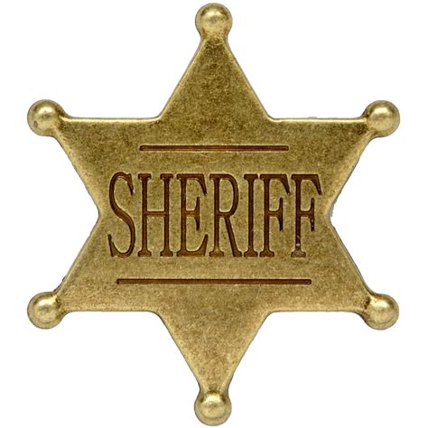 sheriff badge no background