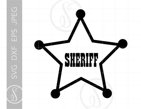 sheriff badge svg