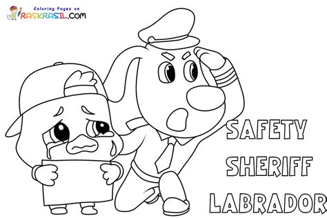 sheriff labrador para dibujar