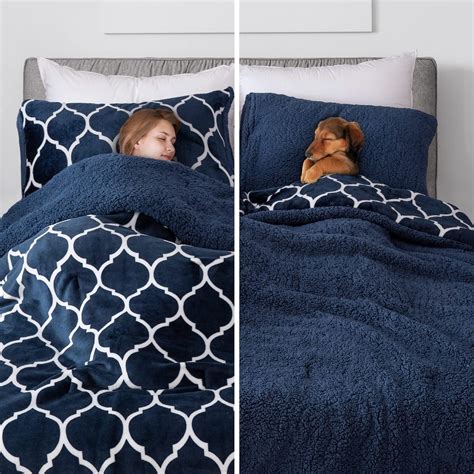 Sherpa Fleece Comforter Queen
