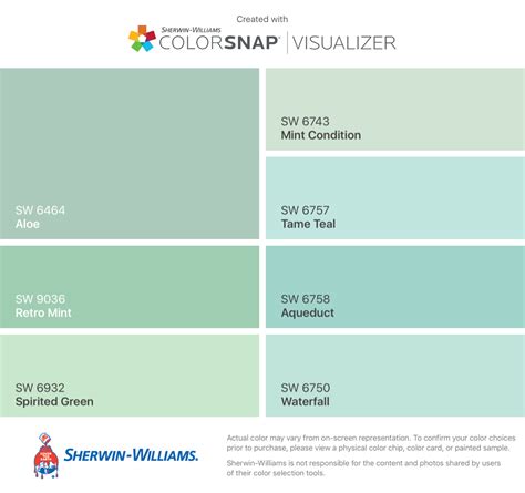 Sherwin Williams Paint Colors Mint Green