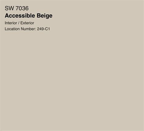 Sherwinwilliams Accessible Beige