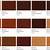 sherwood bac wiping stain color chart
