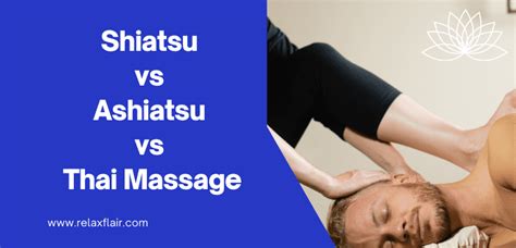 shiatsu vs thai massage