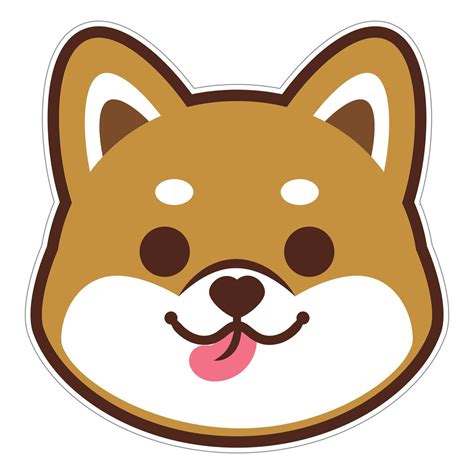 shiba inu face drawing