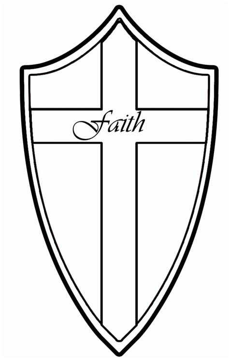 Shield Printable With Crosses