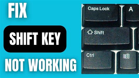 shift button not working on logitech keyboard