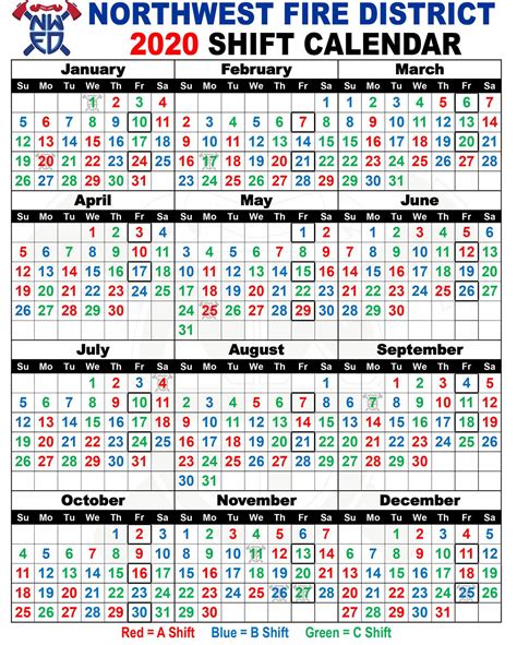 Shift Calendar 2024