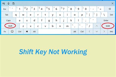 shift keys not working on keyboard